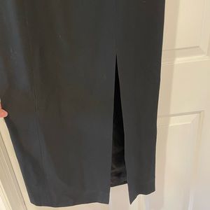 Black off the shoulder gown